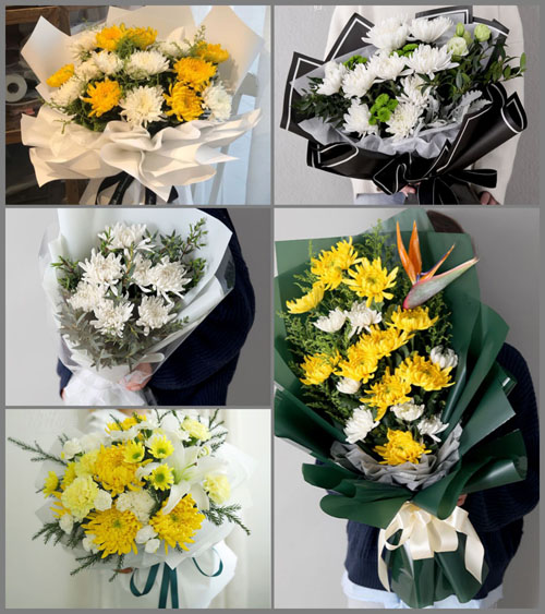 云南大理州巍山县永建镇东莲花村白事花束代送